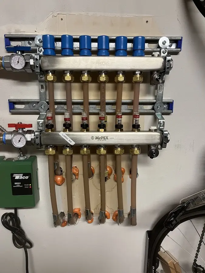 Plumber performing Gas Leak Detection at a residential property in Eagle Grove